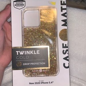 Gold glitter case